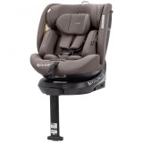 Scaun Auto Rotativ 360&deg; Carrello OCTOPUS i-SIZE 40-150cm ISOFIX SPS Sandstone Beige, Protectie Laterala, Ventilatie, Tetiera Ajustabila