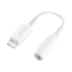 Adaptor audio lightning la jack 3.5mm, anker, white foto