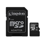 Card microSD Kingston, adaptor, 64 GB, clasa 10