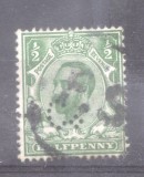 Great Britain 1911 King George V perfin Mi.121Ix K.15:14 used AM.398