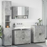 Cumpara ieftin Set de mobilier pentru baie 4 buc. Gri din beton
