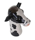 Bust vaca-vaza din ceramica pictata manual ROC017