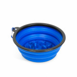 Castron de hrănire cu apă comprimat - cu spumă - albastru - 1000 ml