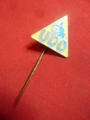 Insigna veche UBO - Automobilism , Germania ,h=1,7cm foto