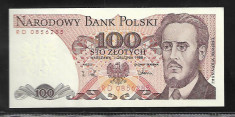 Polonia 100 zlotych zloti 1988 UNC foto