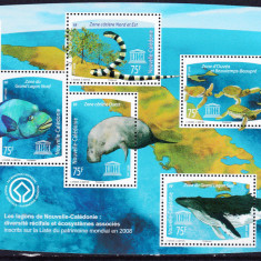 DB1 Fauna Marina Pesti Balene Pasari Broaste 2008 Noua Caledonie MS MNH