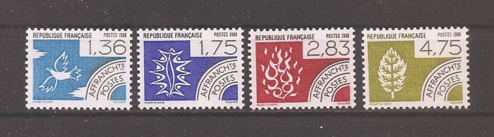 Franta 1988 - Elemente - Preanulat, MNH