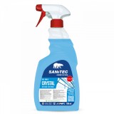Solutie detergent profesional pentru curatat geamuri, sticla, parbriz, CRYSTAL 750ml SANITEC 1866