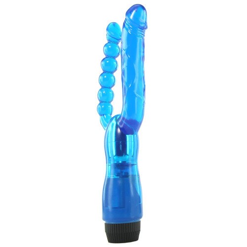 Vibratoare din jelly - CalExotics Vibrator cu Dubla Penetrare Placere Precisa in Fata si in Spate