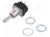 Intrerupator basculant, 3 pozitii, mod comutare (ON)-OFF-(ON), DPDT, HONEYWELL - 2MT1-7