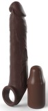 Prelungitor Penis cu Inel Testicule Fantasy X-Tensions Elite, Silicon, Maro, 24.1 cm