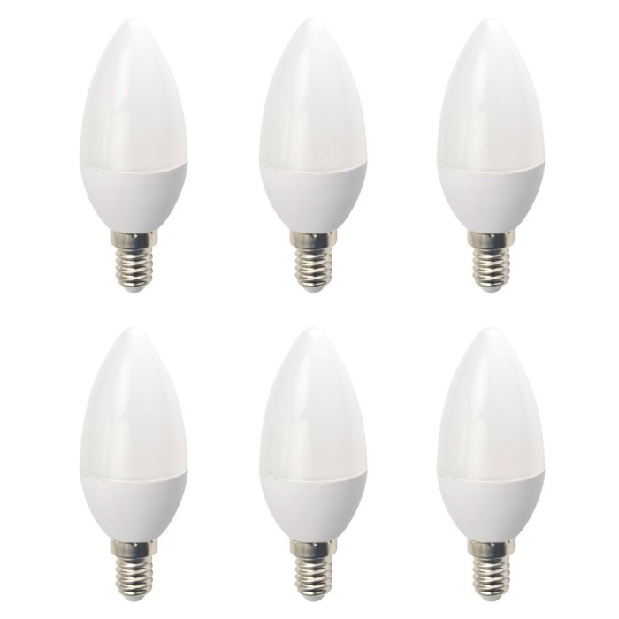 Set 6 Becuri LED Drimus E14 6W lumina rece DL-6062