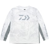 Bluza UV DAIWA 21st LS Shirt 3012E, Camo White, Marime L
