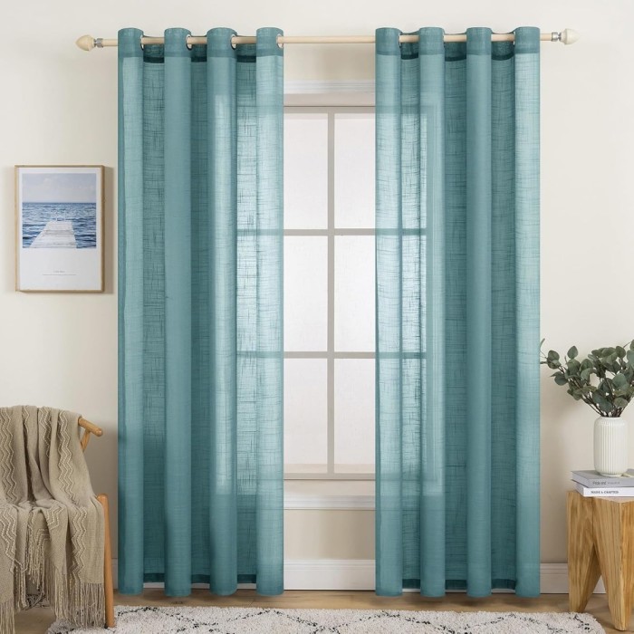 Set 2 Draperii, 140 x145 cm, Albastru - CN