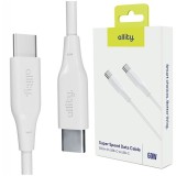 Cablu de date si incarcare Allity AUC-02 USB-C to USB-C 60W 1m Alb