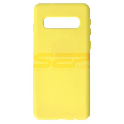 Toc silicon High Copy Samsung Galaxy S10 Yellow foto