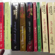 (10 ROMANE): 3 romane de ANNE GOLON + 2 romane de BARBARA CARTLAND + 2 romane ELOISA JAMES + 2 romane DIANE CHAMBERLAIN + 1 roman PAMELA M