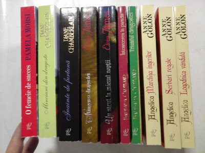 (10 ROMANE): 3 romane de ANNE GOLON + 2 romane de BARBARA CARTLAND + 2 romane ELOISA JAMES + 2 romane DIANE CHAMBERLAIN + 1 roman PAMELA M foto