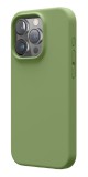 Husa de protectie din Silicon cu Microfibra la interior compatibila iPhone 15 Plus, Verde Olive, Oem