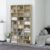 VidaXL Dulap pentru CD-uri stejar sonoma 102x16x177,5 cm lemn compozit 801781
