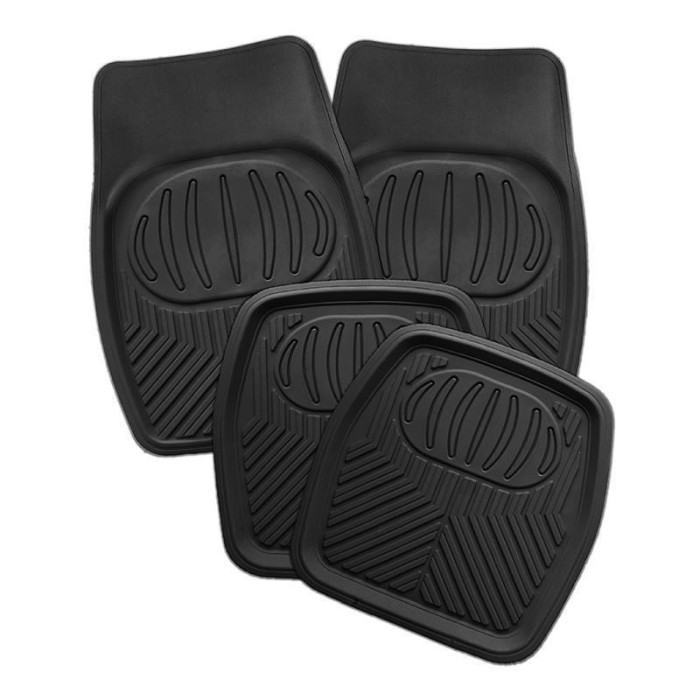 Covorase auto cu bordura inalta Rogroup, negre, 4 bucati Automobile ProTravel