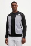 The North Face vestă sport Mountain Athletics culoarea gri, de tranzitie, NF0A8BGR81H1
