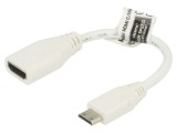 Cablu de conectare alb 100mm