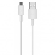 Cablu Date si Incarcare USB la MicroUSB Huawei CP70, 1 m, Alb 55030216