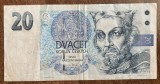 B11 - Bancnota foarte veche - Cehia - 20 coroane - 1994