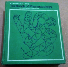 Textbook of Pharmacology. 2nd edition - W. C. Bowman, M. J. Rand foto