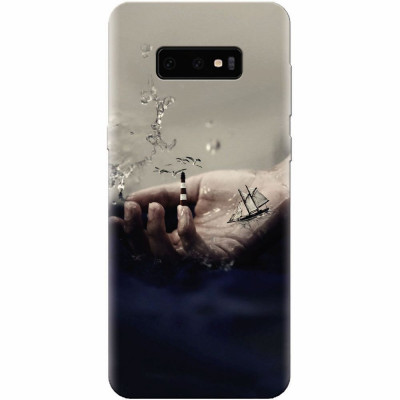 Husa silicon pentru Samsung Galaxy S10 Lite, 3D Hand Ocean Render foto