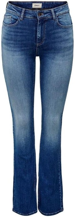 Blugi pentru femei Only Onlhush Mid Flared DNM Az921, L 30L - OUTLET