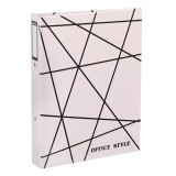 Biblioraft Office Style, 2 Inele, Dungi Negre, Dimensiuni 31.5x24 cm