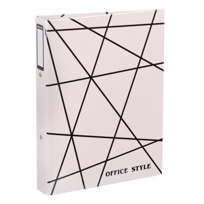 Biblioraft Office Style, 2 Inele, Dungi Negre, Dimensiuni 31.5x24 cm
