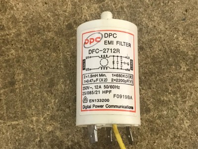 Condensator, filtru deparazitare masina de spalat Samsung DFC-2712R F0919BA/L19 foto