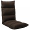 vidaXL Scaun de podea pliabil, maro, material textil