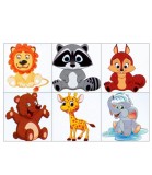 Puzzle cu Animale Cuburi Mici pentru Copii