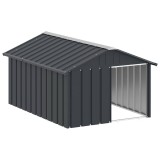 Cumpara ieftin Casa pentru caini antracit 116,5x153x81,5 cm otel galvanizat