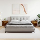 vidaXL Noptiere, 2 buc., stejar fumuriu, 40x35x47,5 cm, lemn compozit