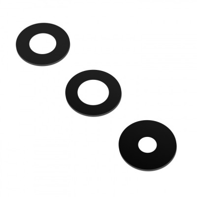 Geam Camera Spate Samsung Galaxy A15 5G A156 / A15 A155, Wide + UltraWide + Macro, Negru foto