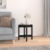 VidaXL Măsuță de cafea, negru, &Oslash; 42,5x45 cm, lemn masiv de pin 822316