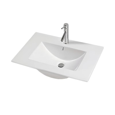 V952 - Lavoar cu design plat 18x81x46 cm foto