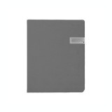 Agenda nedatata 16.5 x 23.5 cm, gri, cu memory stick de 8 Gb Notebook USB