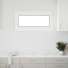 vidaXL Fereastră de subsol &bdquo;RISOR&rdquo; 100x50 cm oscilo-batantă DIN dreapta, albă