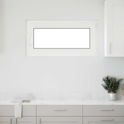 vidaXL Fereastră de subsol &amp;bdquo;RISOR&amp;rdquo; 100x50 cm oscilo-batantă DIN dreapta, albă foto