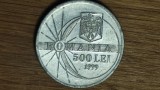 Romania -moneda de colectie istorica- 500 lei 1999 - aniversara eclipsa de soare