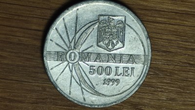 Romania -moneda de colectie istorica- 500 lei 1999 - aniversara eclipsa de soare foto