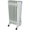 Radiator Ulei Kingfisher, 6 Elementi, 1500W, Alb, 15mp, Roti Transport, Termostat, Protectie Supraincalzire