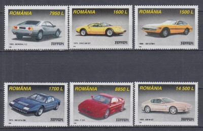 ROMANIA 1999 LP 1499 AUTOMOBILE FERRARI SERIE MNH foto