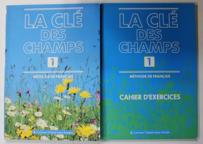 LA CLE DES CHAMPS , METHODE DE FRANCAIS , 2 VOLUME , 1991